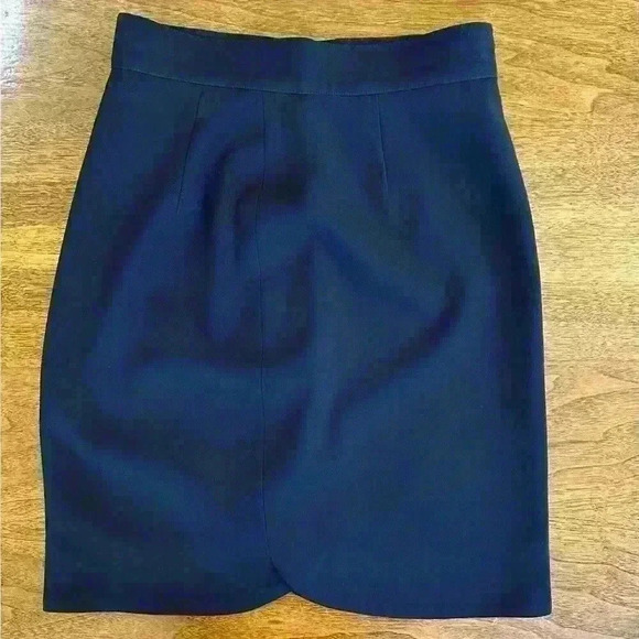 Gianni Versace Couture- Rare Vintage 1980’s-1990’s Black Wool Pencil Skirt EUC! - Picture 2 of 11